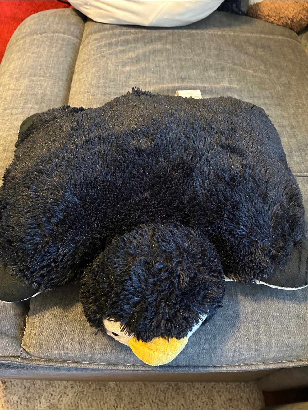 Plush Balck Penguin Accent Pillow - Cozy Throw Pillow Pet